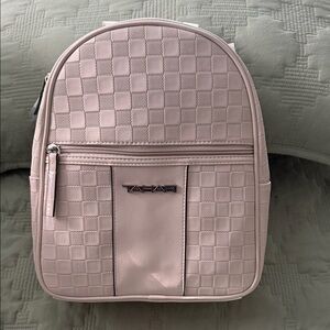 Tahari Blush Checkered Backpack